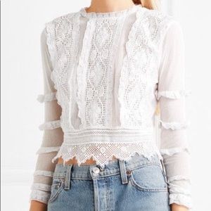 Place Nationale crochet lace top
